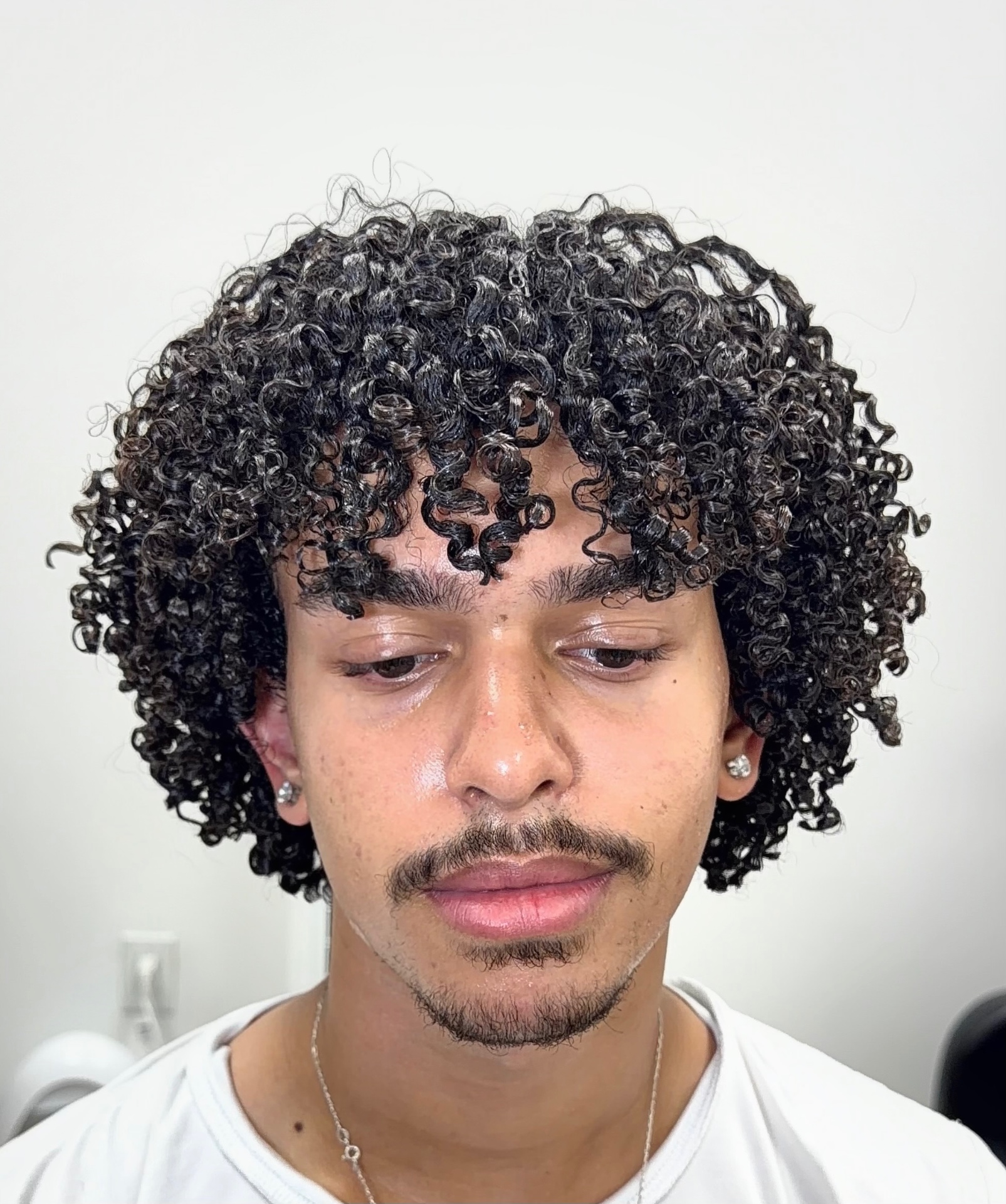 After: Curls with a clean, even shape